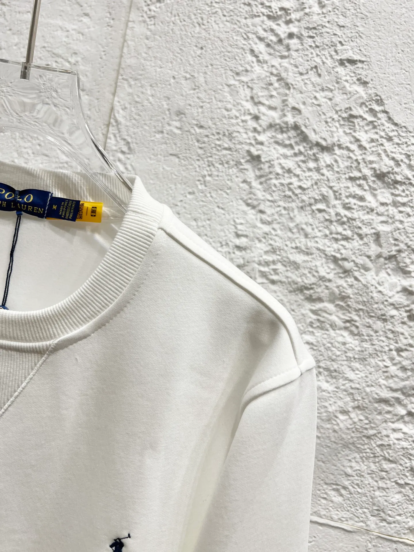 🅿️200 Style number: T52 Ralph Lauren round neck pony logo embroidered sweatshirt, pure cotton fabric Color: white Size: M-105-120 catties L-120-135 catties XL-135-150 catties 2XL-150-165 catties